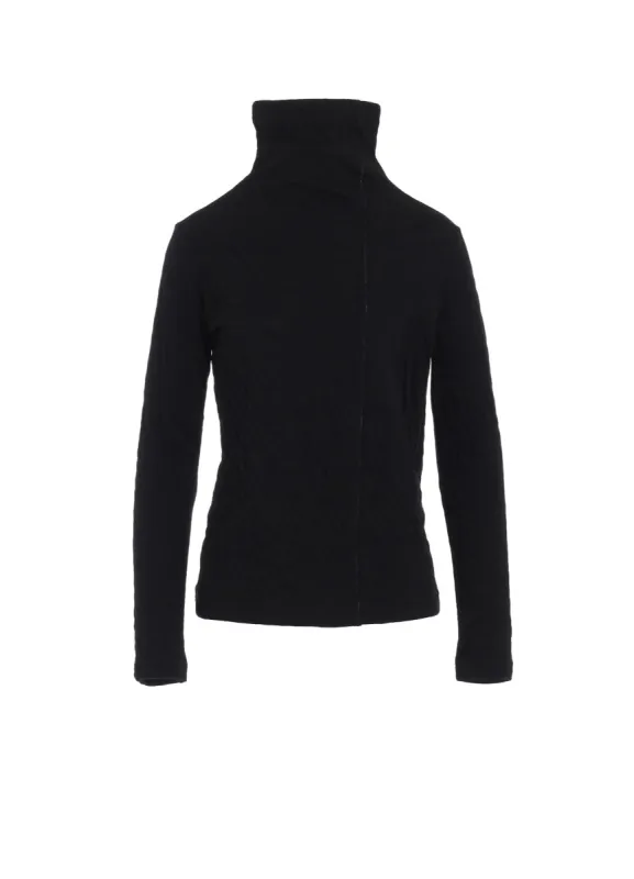 DOUBLE BINDING PANEL BLEED HIGH NECK T sold by Yohji Yamamoto