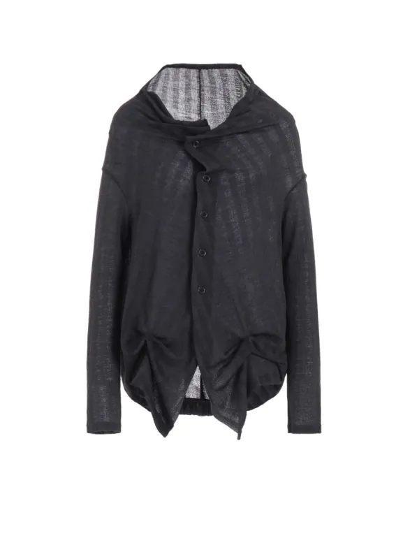 WOOL BREND STRIPE CARDIGAN sold by Yohji Yamamoto