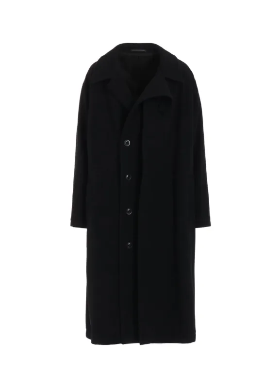 WOOL SINGLE MOSSER LEFT W FACING COAT sold by Yohji Yamamoto