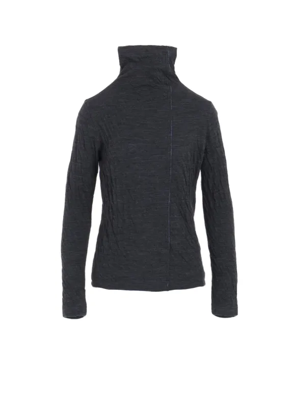 DOUBLE BINDING PANEL BLEED HIGH NECK T sold by Yohji Yamamoto