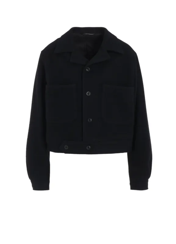 WOOL SINGLE MOSSER BLOUSON sold by Yohji Yamamoto