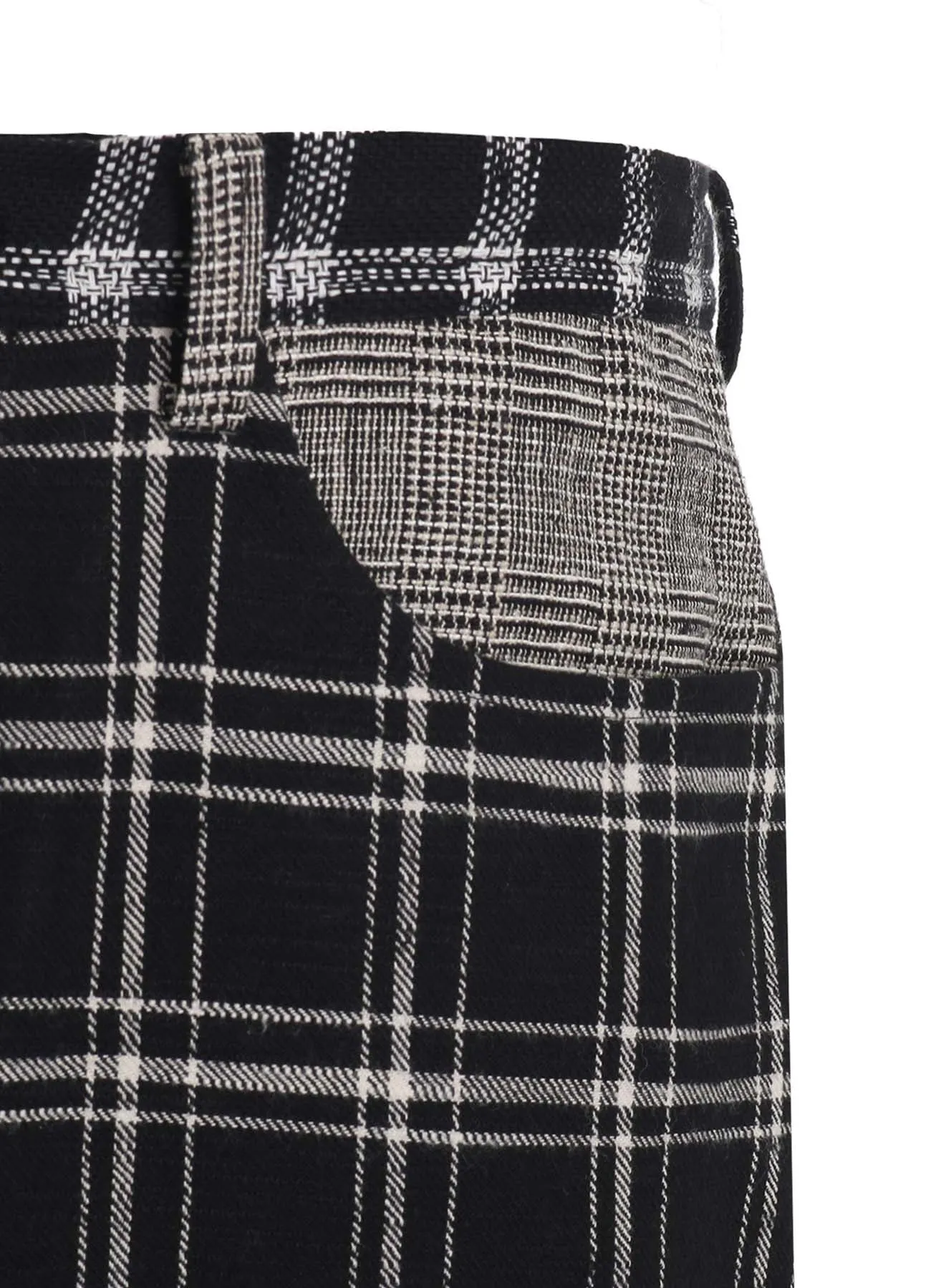 MULTI PLAID SAROUEL PANTS sold by Yohji Yamamoto product image thumbnail 5