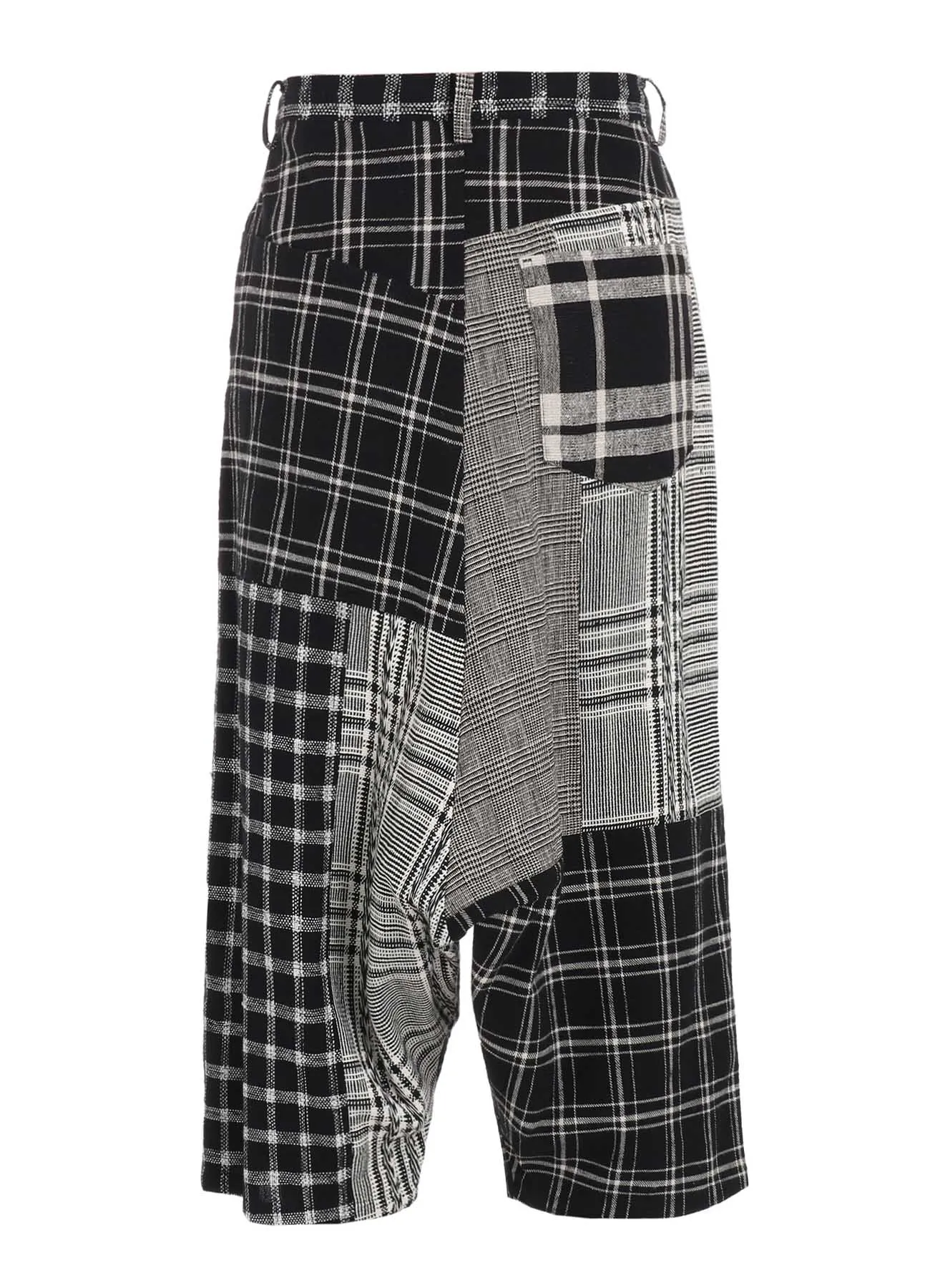 MULTI PLAID SAROUEL PANTS sold by Yohji Yamamoto product image thumbnail 4