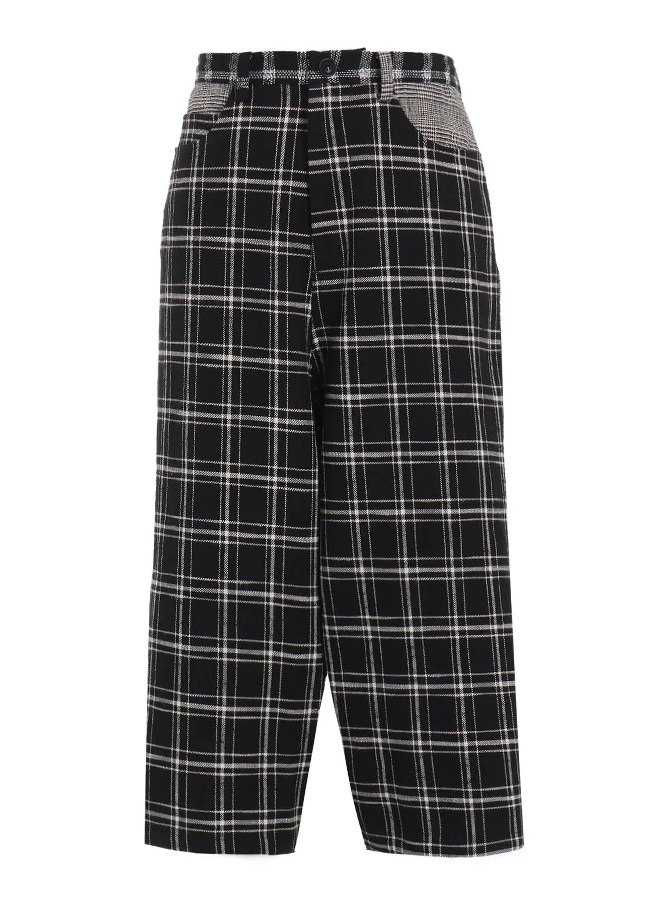 MULTI PLAID SAROUEL PANTS sold by Yohji Yamamoto product image thumbnail 2