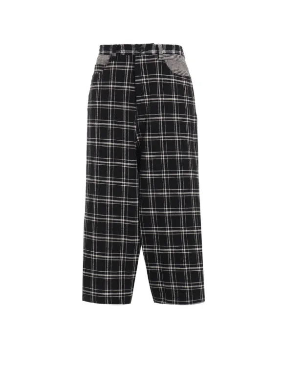 MULTI PLAID SAROUEL PANTS sold by Yohji Yamamoto