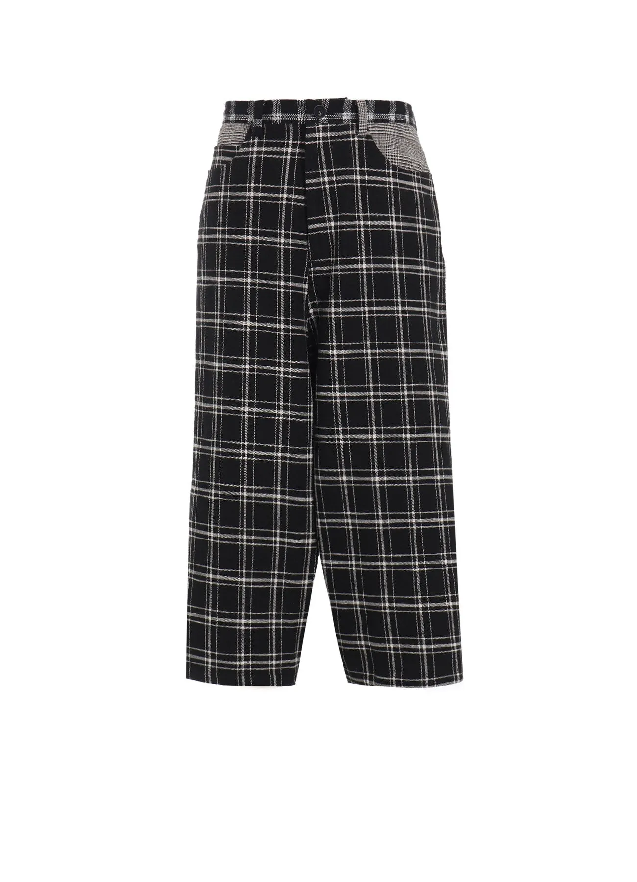MULTI PLAID SAROUEL PANTS sold by Yohji Yamamoto