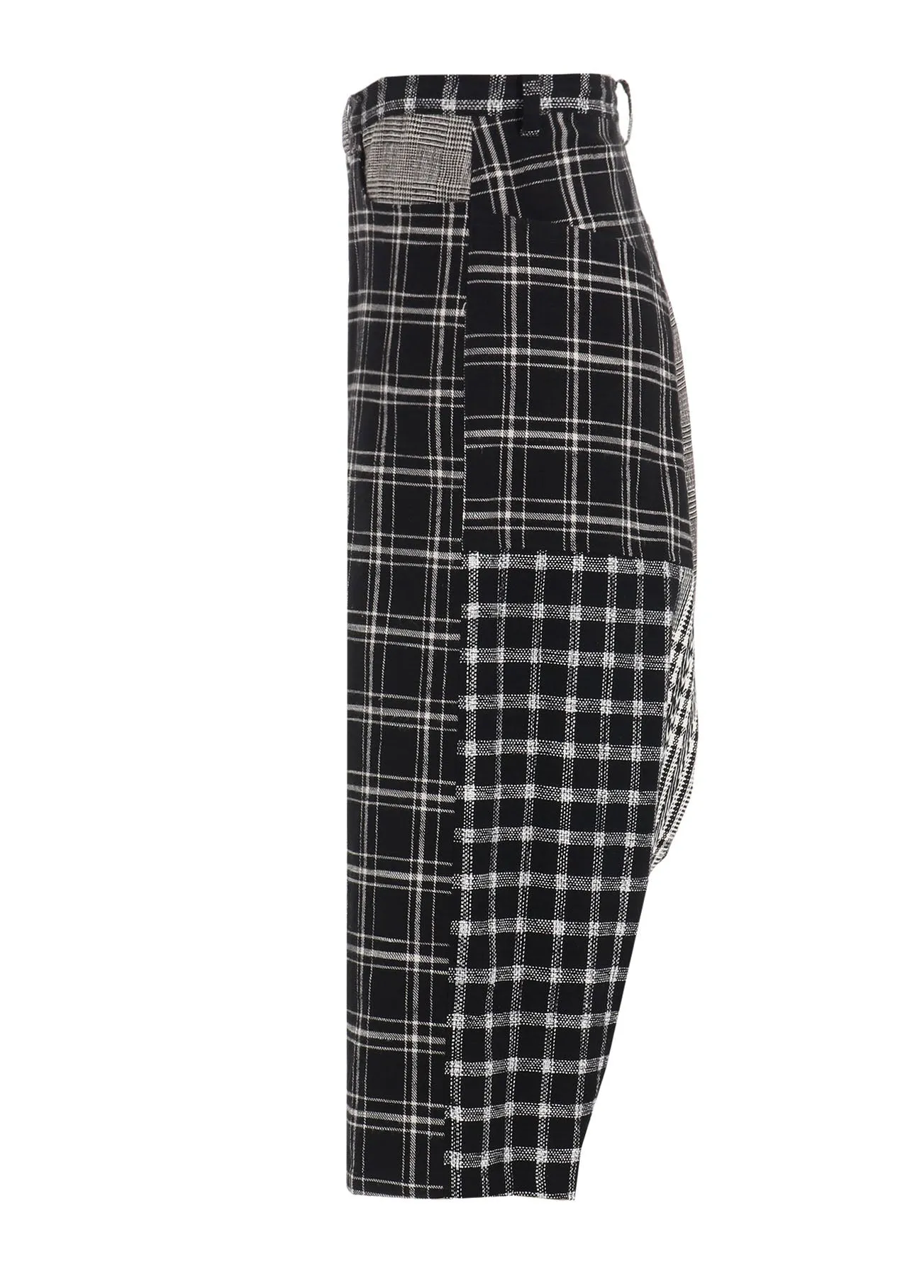 MULTI PLAID SAROUEL PANTS sold by Yohji Yamamoto product image thumbnail 3