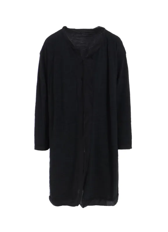WASHABLE WOOL JERSEY + COTTON SILK LOAN CARDIGAN sold by Yohji Yamamoto