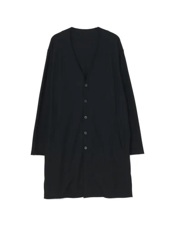 WASHABLE COTTON JERSEY LONG V-NECK CARDIGAN sold by Yohji Yamamoto