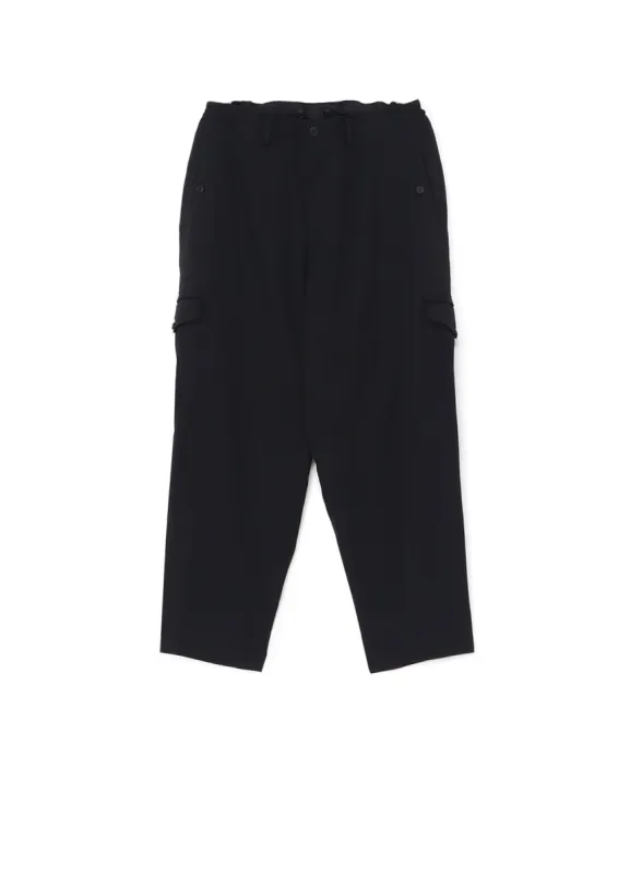 WOOL GABARDINE SUSPENDER PANTS sold by Yohji Yamamoto