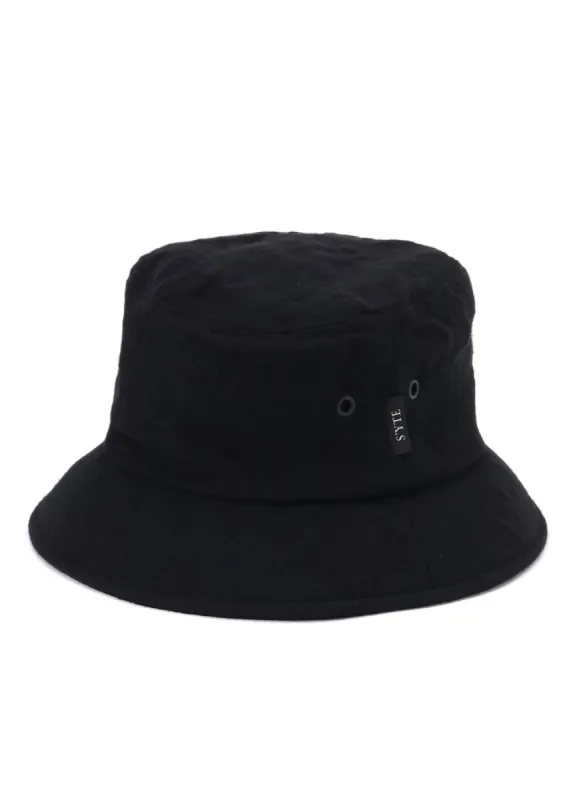 FULLING FINISHED SHADOW CHECK BUCKET HAT sold by Yohji Yamamoto