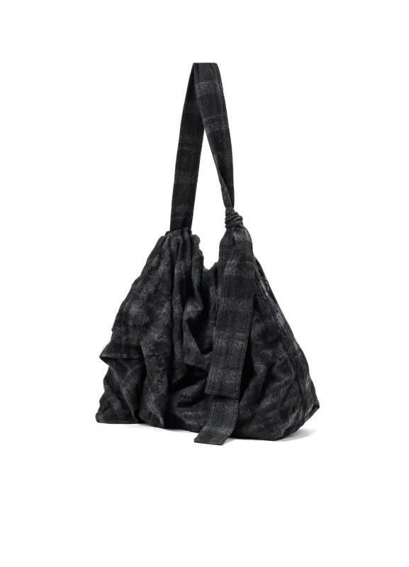 FULLING FINISHED SHADOW CHECK SHOULDER BAG made by Yohji Yamamoto