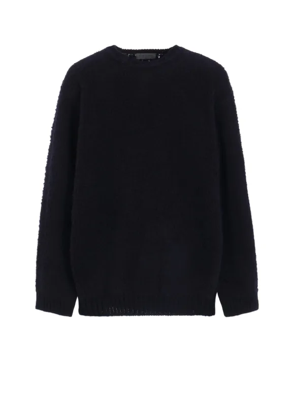 3G JERSEY NOTCH NECK SIDE RIB KNIT sold by Yohji Yamamoto
