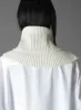 CASHMERE/EXTRA SUPER FINE WOOL ZIPPER NECK WARMERS sold by Yohji Yamamoto