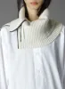 CASHMERE/EXTRA SUPER FINE WOOL ZIPPER NECK WARMERS sold by Yohji Yamamoto