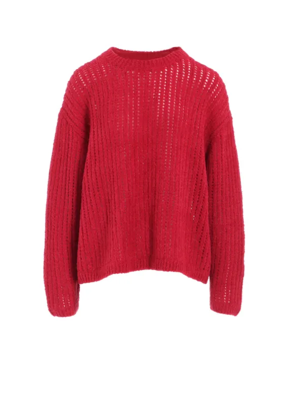 RIB MESH KNIT PULLOVER sold by Yohji Yamamoto
