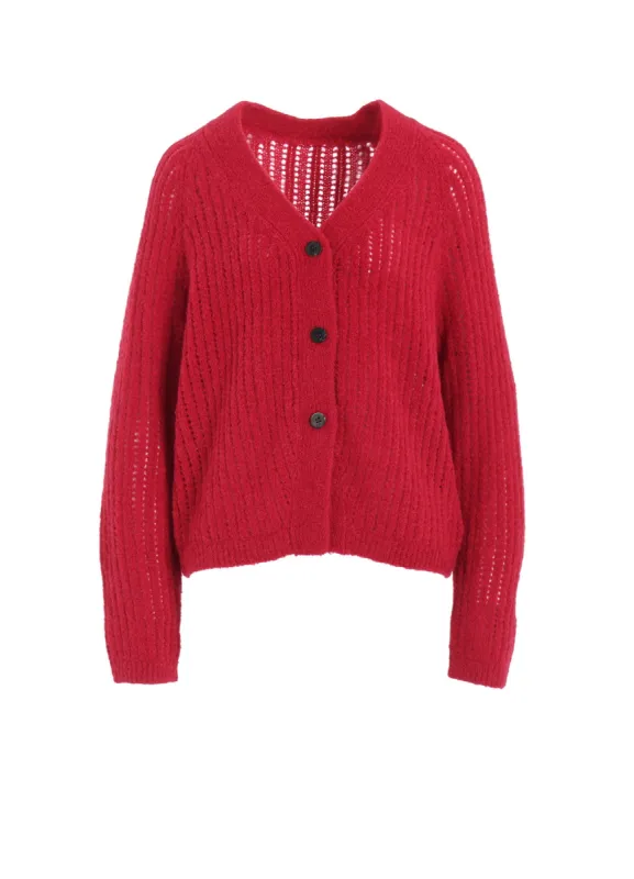 RIB MESH KNIT CARDIGAN sold by Yohji Yamamoto