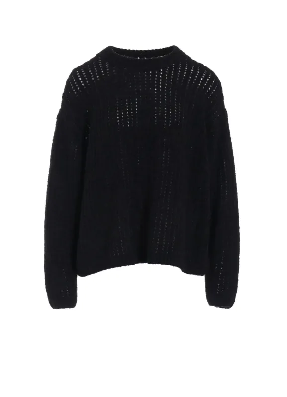 RIB MESH KNIT PULLOVER sold by Yohji Yamamoto