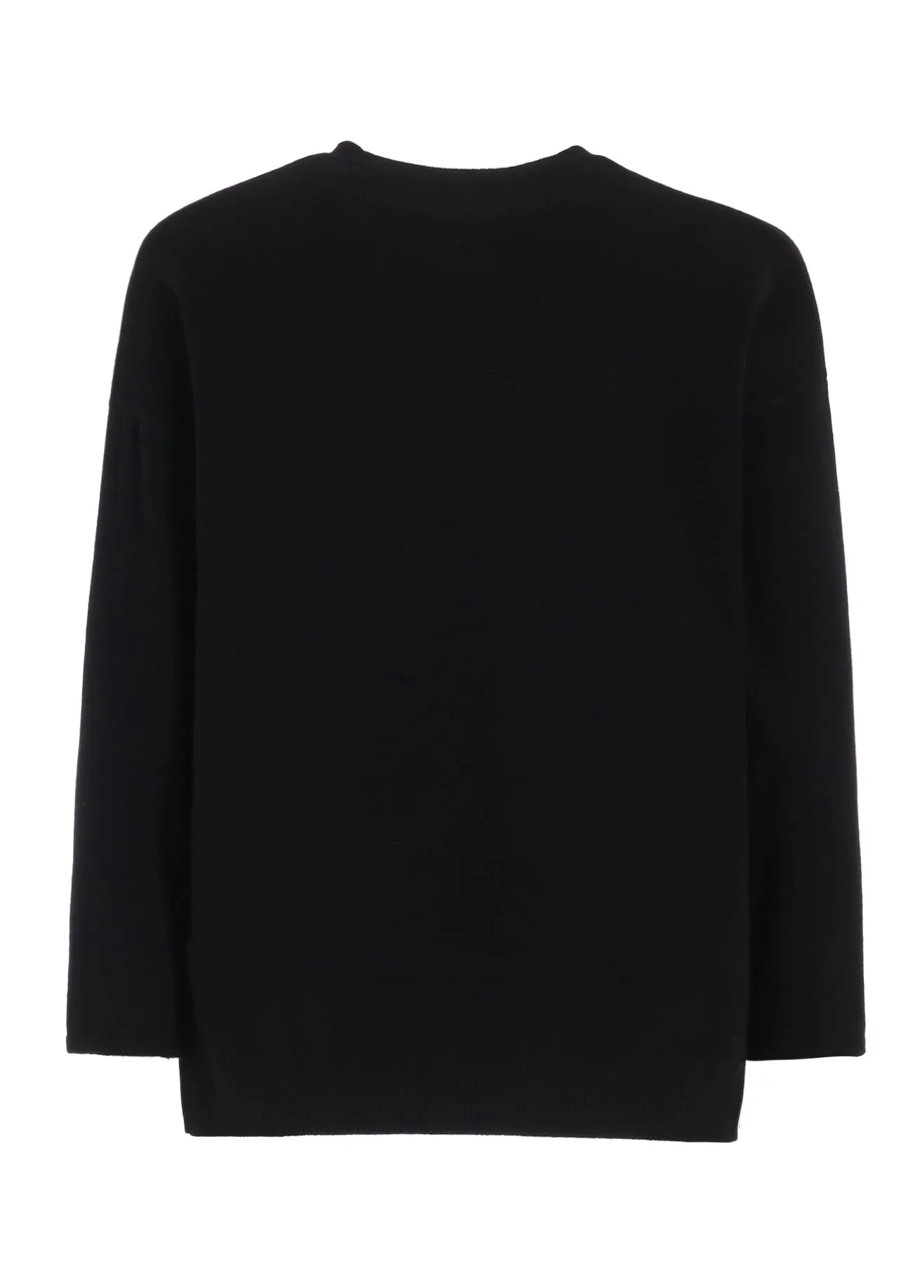 CASHMERE/EXTRA SUPER FINE WOOL ZIPPER CREW NECK KNIT sold by Yohji Yamamoto product image thumbnail 4