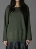 CASHMERE/EXTRA SUPER FINE WOOL ZIPPER CREW NECK KNIT sold by Yohji Yamamoto