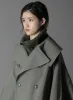 CASHMERE/EXTRA SUPER FINE WOOL ZIPPER NECK WARMERS sold by Yohji Yamamoto