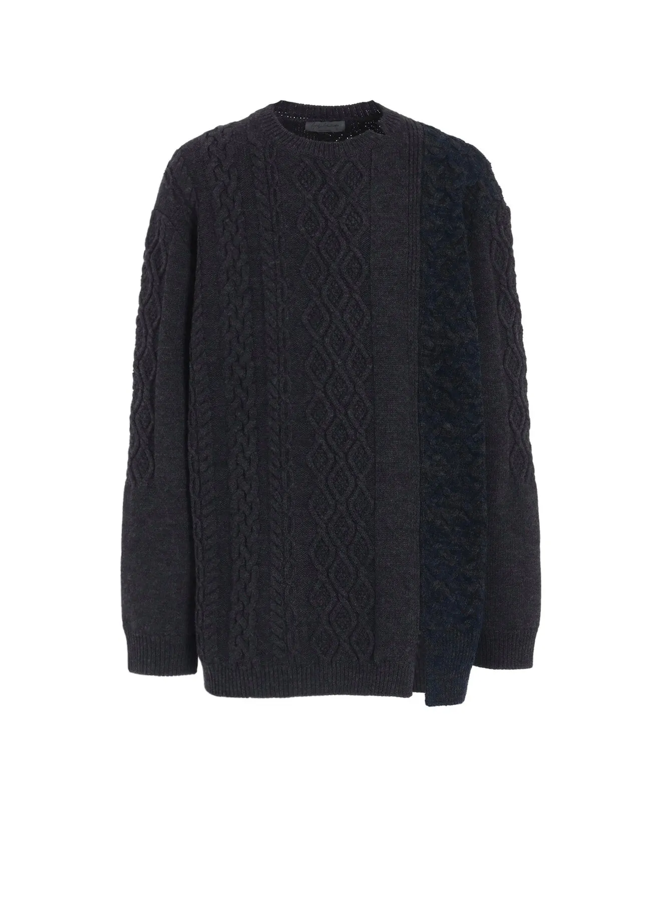 5G CROSS PATTERN SWITCHING ROUND NECK sold by Yohji Yamamoto