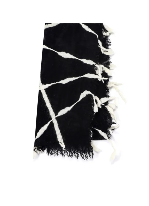 PUNCHING FRINGE SCARF sold by Yohji Yamamoto