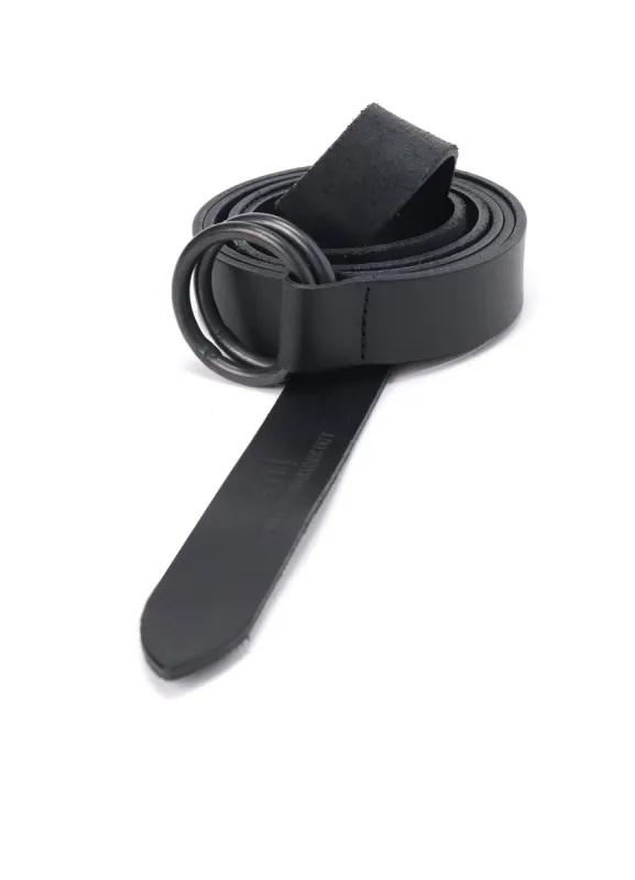 COW LEATHER25MM LONG RING BELT sold by Yohji Yamamoto