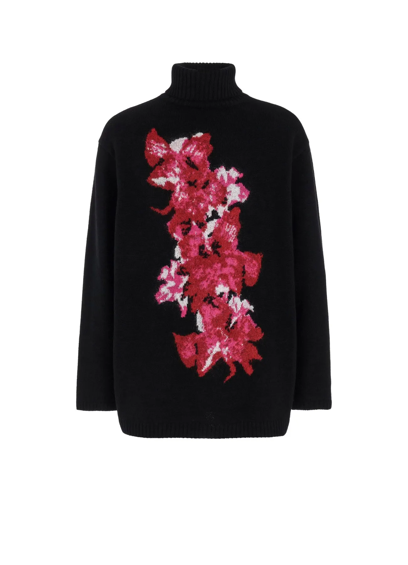 FLOWER DESIGNED TURTLE NECK KNIT sold by Yohji Yamamoto