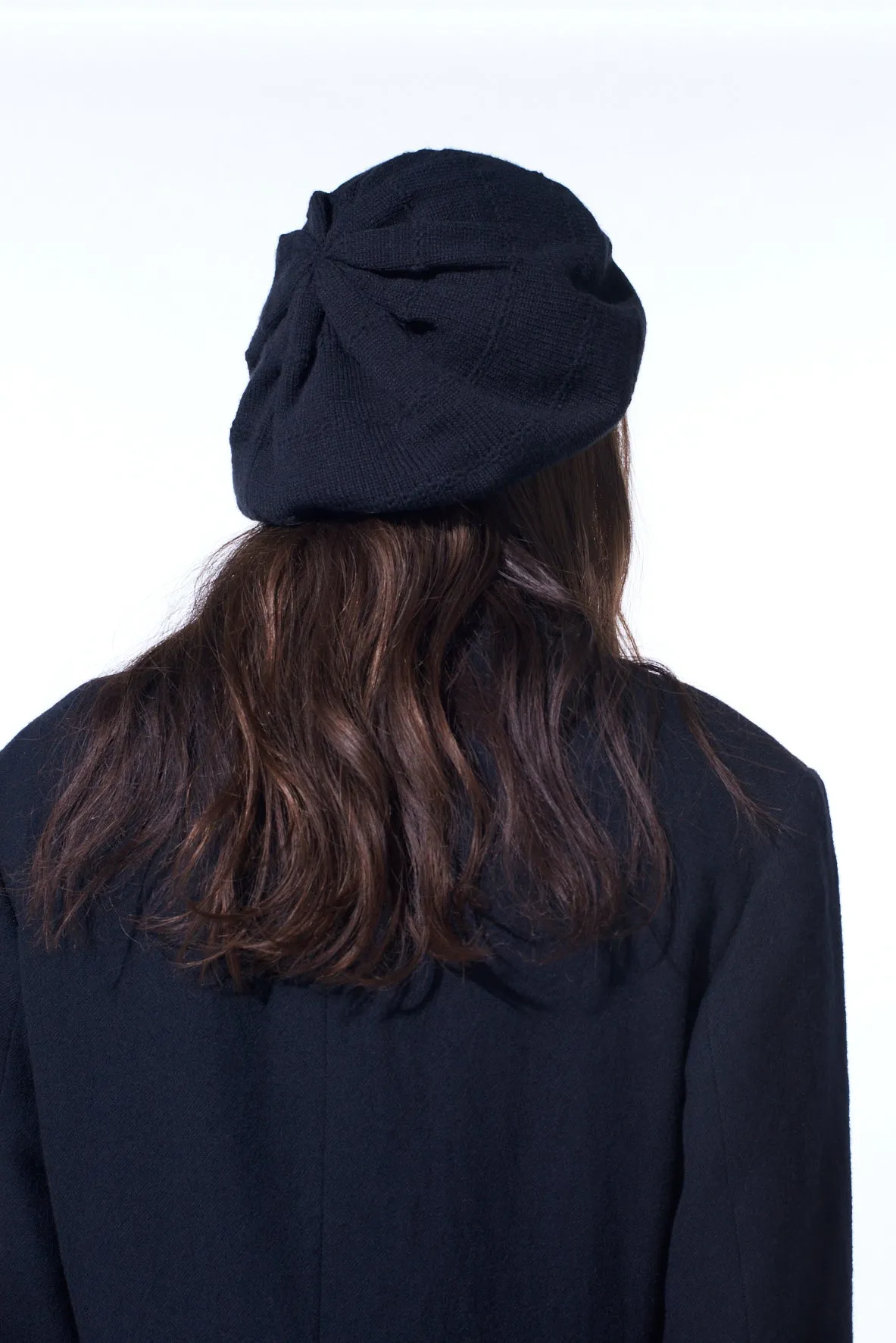 KNITTED BIG BERET sold by Yohji Yamamoto product image thumbnail 4