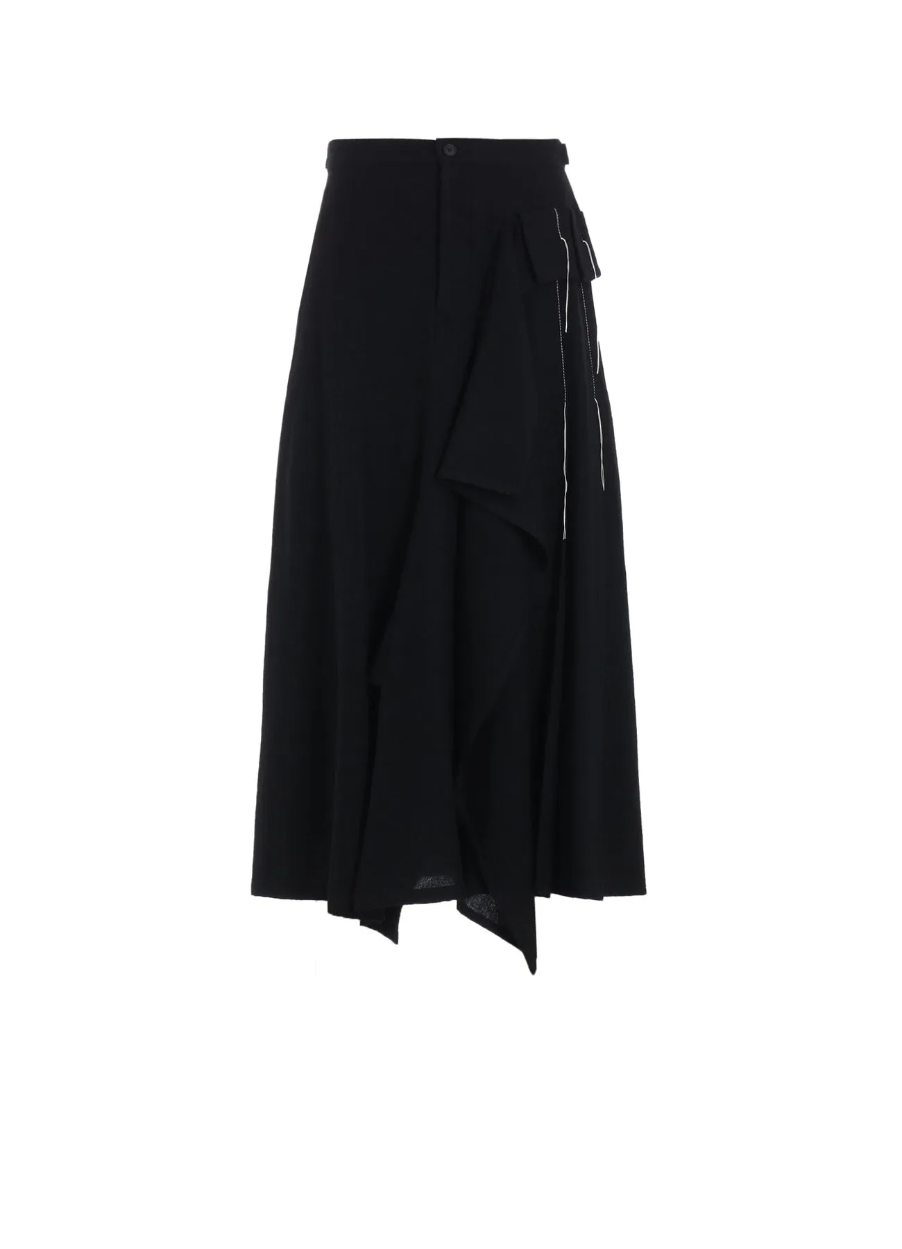 WOOL VIYELLA PLEATED SKIRT sold by Yohji Yamamoto