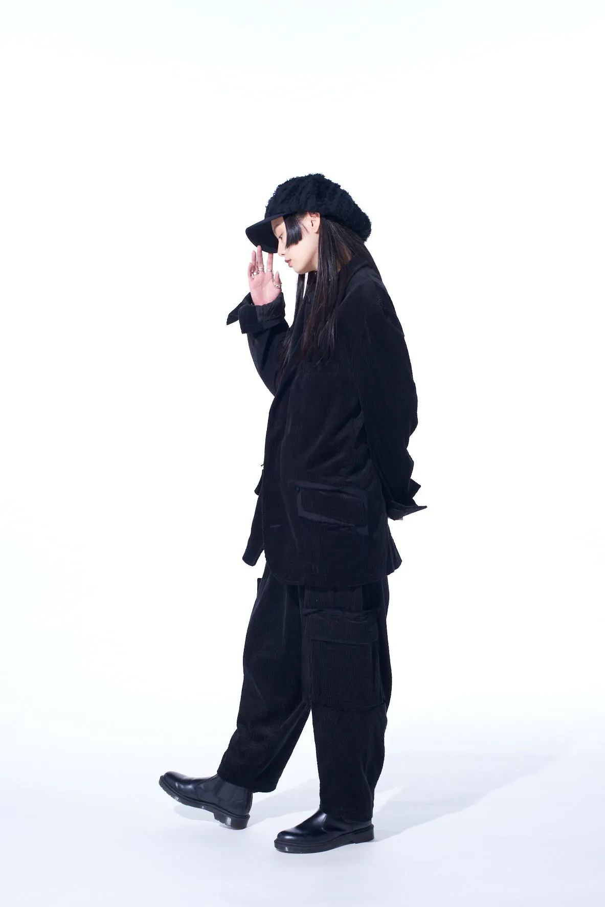 6W SOCCER CORDUROY TAPERED CARGO PANTS sold by Y's by Yohji Yamamoto product image thumbnail 4