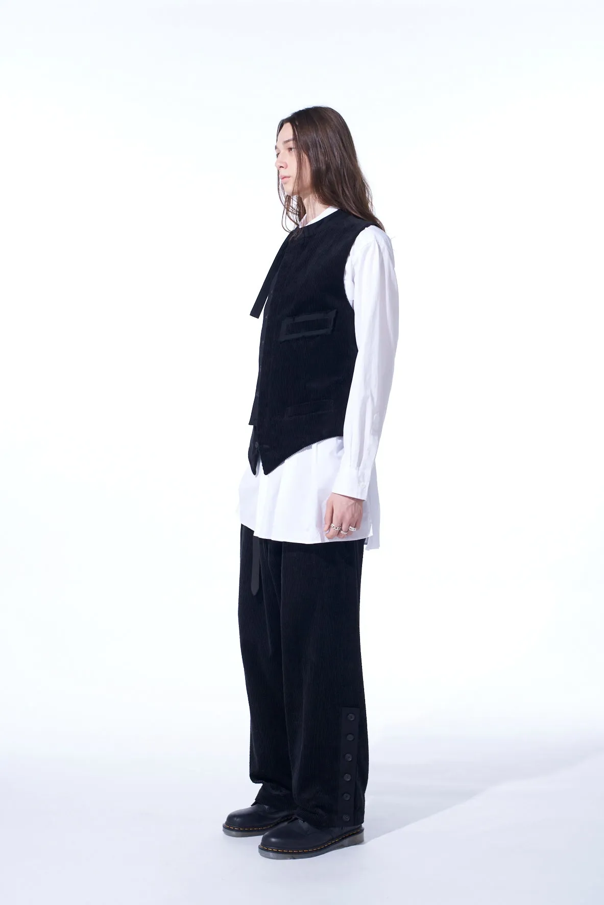 6W SOCCER CORDUROY STAND COLLAR VEST sold by Yohji Yamamoto product image thumbnail 4