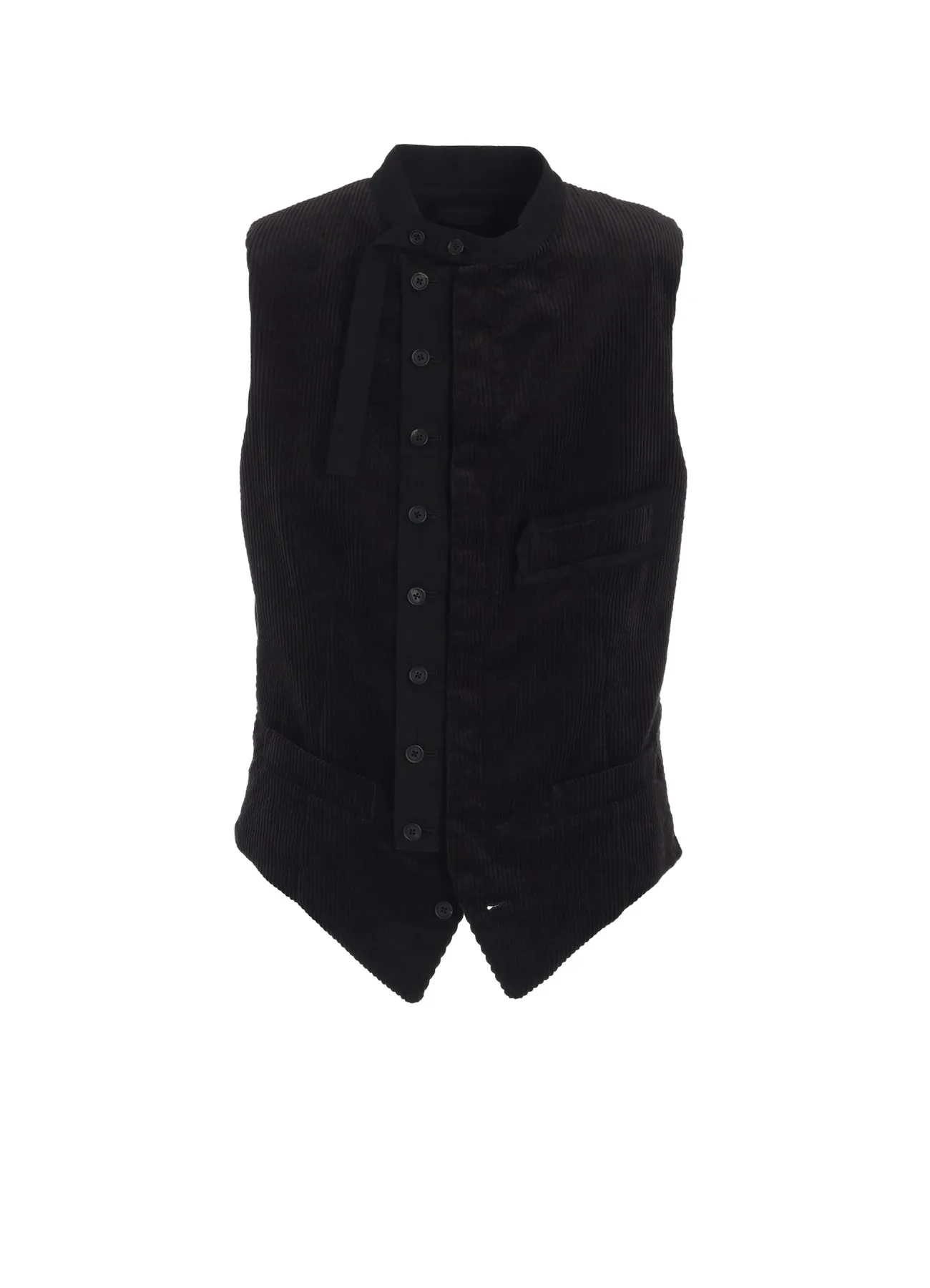 6W SOCCER CORDUROY STAND COLLAR VEST sold by Yohji Yamamoto