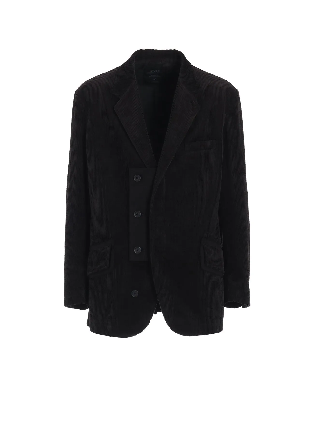 6W SOCCER CORDUROY OVERSIZE NOTCHED LAPEL JACKET sold by Yohji Yamamoto