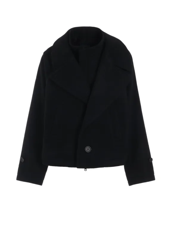 MELTON R- SHORT JACKETS sold by Yohji Yamamoto