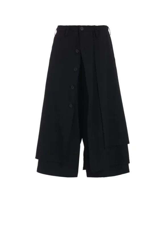 GABARDINE WRAP PANTS sold by Yohji Yamamoto
