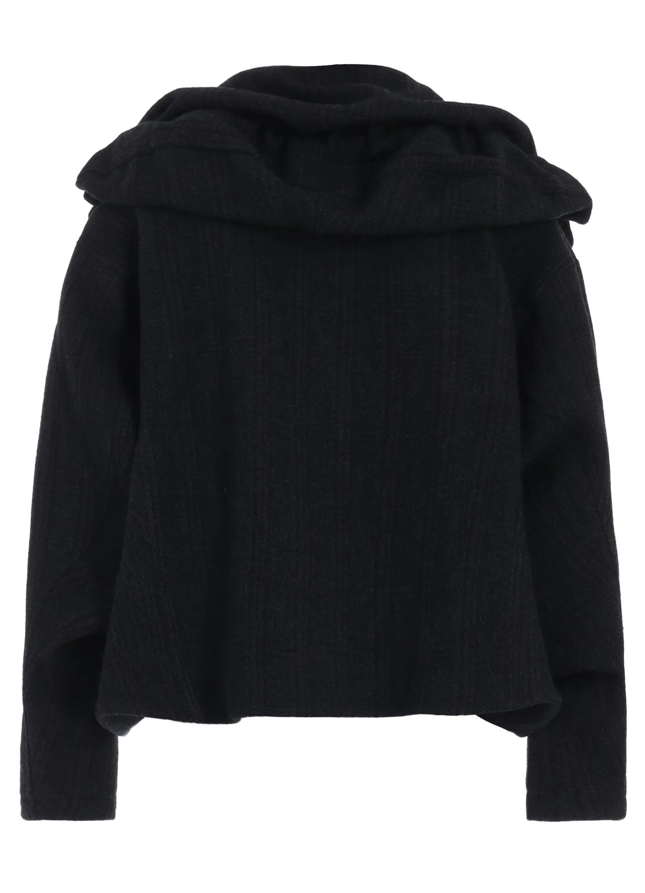 WOOL PLAID PATTERN GATHERED JACKETS sold by Yohji Yamamoto product image thumbnail 4