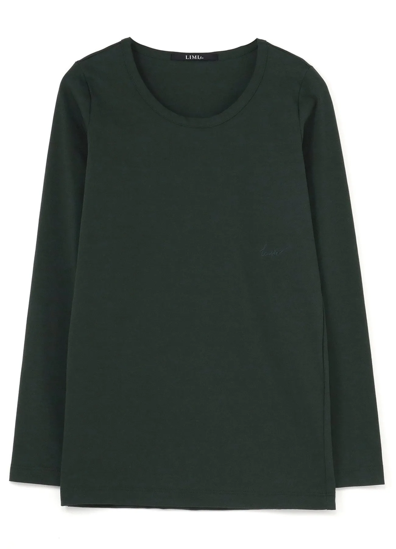 Cotton Colour Plain Stitch Basic Long Sleeve T sold by Yohji Yamamoto product image thumbnail 2