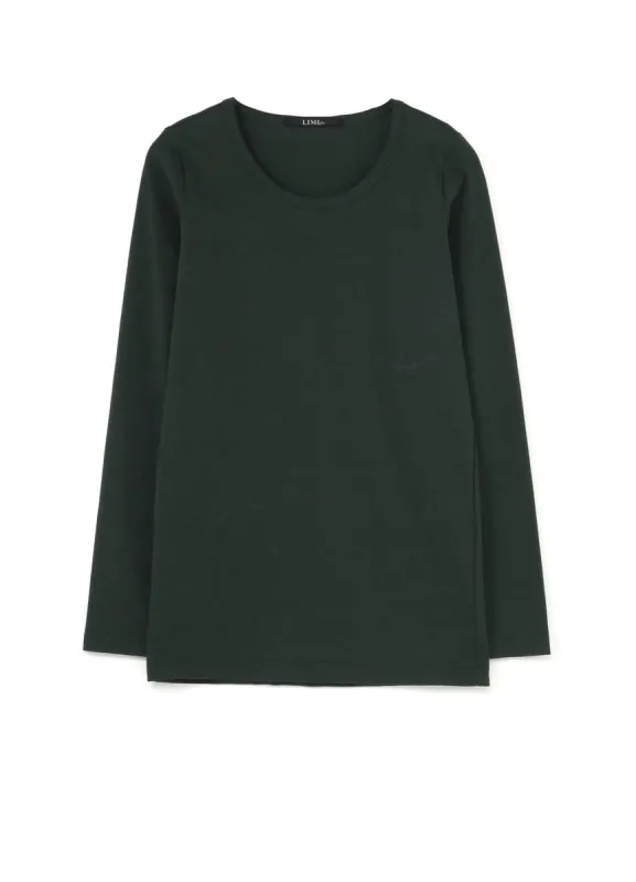 Cotton Colour Plain Stitch Basic Long Sleeve T sold by Yohji Yamamoto