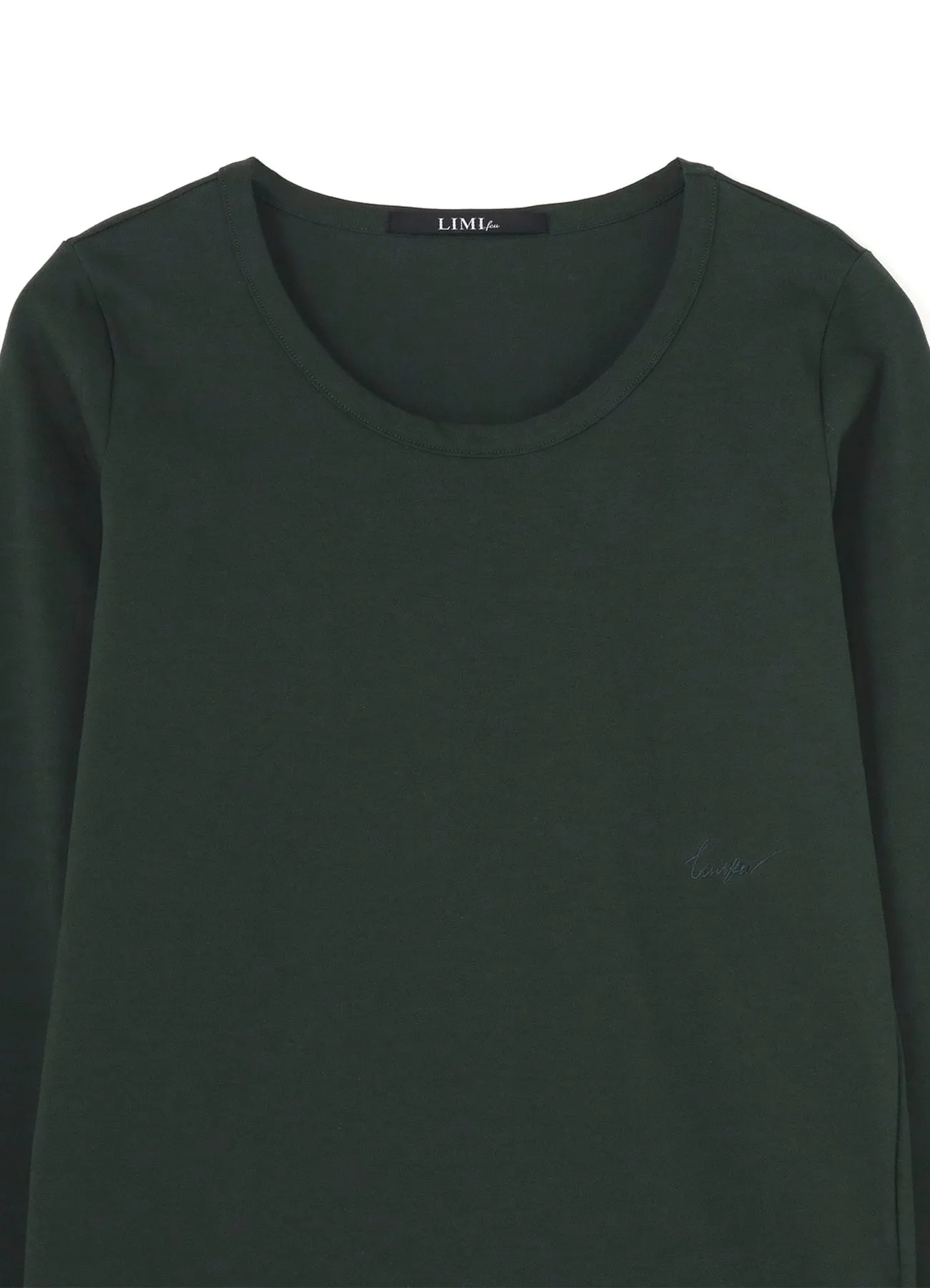Cotton Colour Plain Stitch Basic Long Sleeve T sold by Yohji Yamamoto product image thumbnail 4