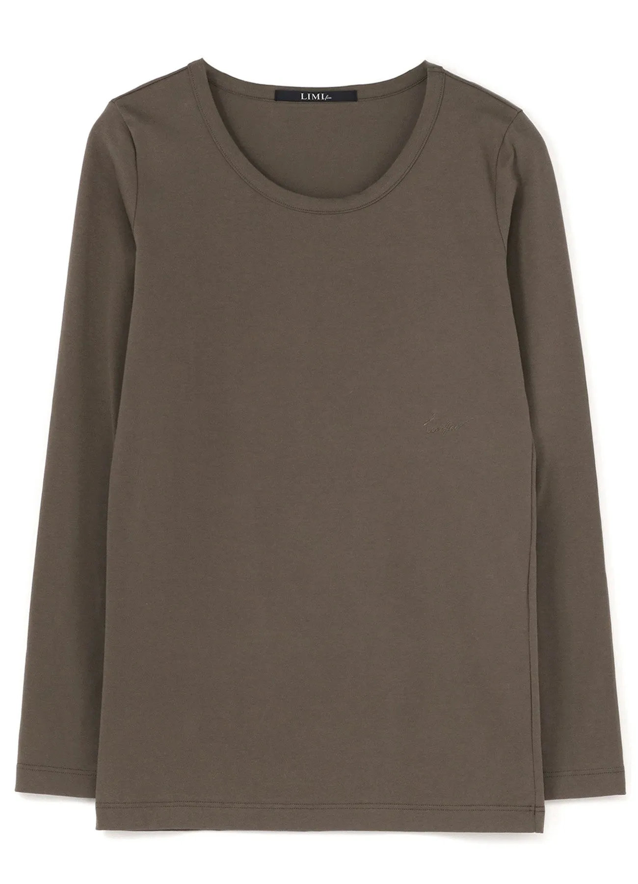 Cotton Colour Plain Stitch Basic Long Sleeve T sold by Yohji Yamamoto product image thumbnail 2