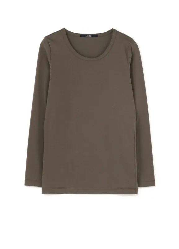 Cotton Colour Plain Stitch Basic Long Sleeve T sold by Yohji Yamamoto