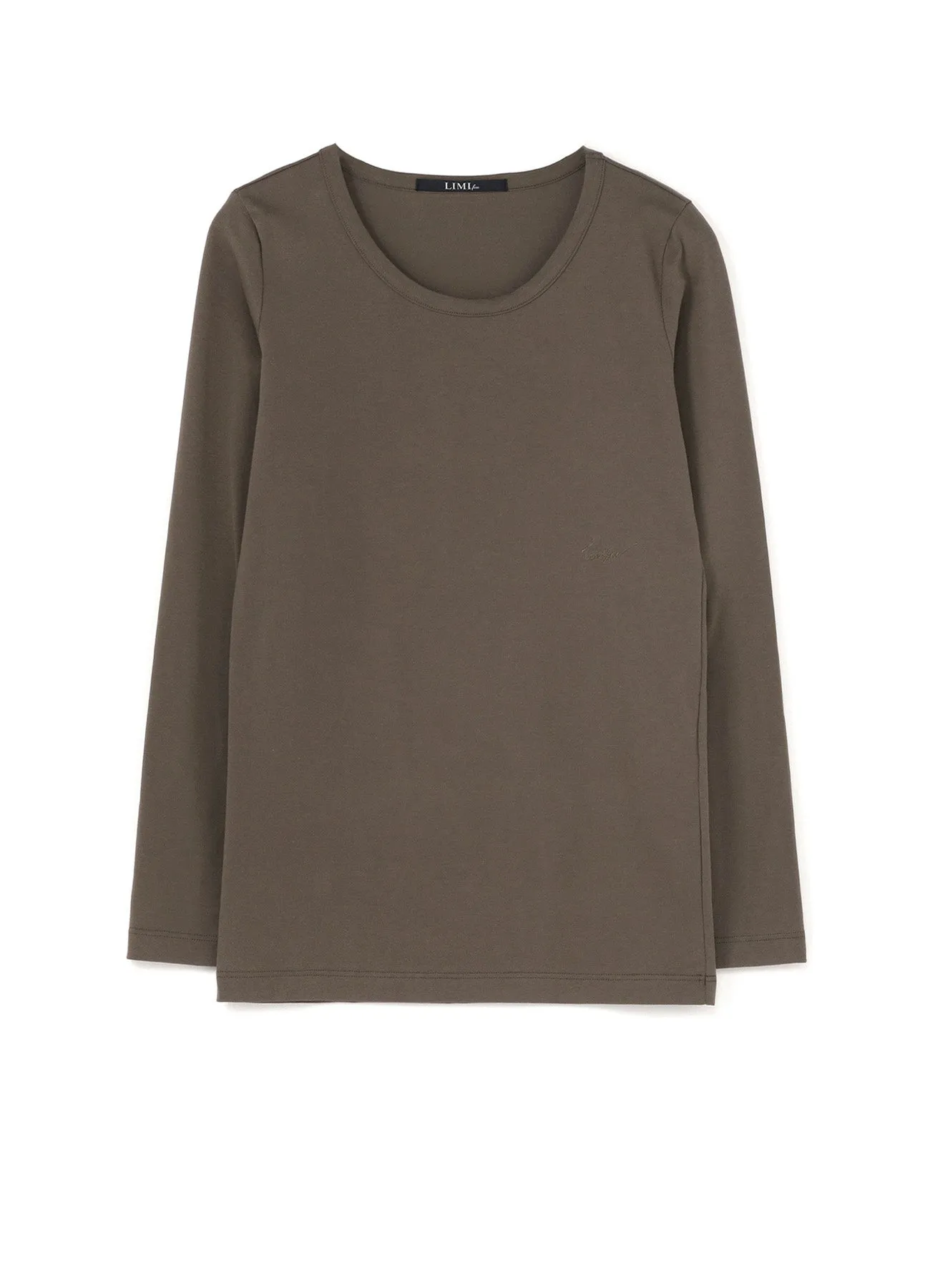 Cotton Colour Plain Stitch Basic Long Sleeve T sold by Yohji Yamamoto