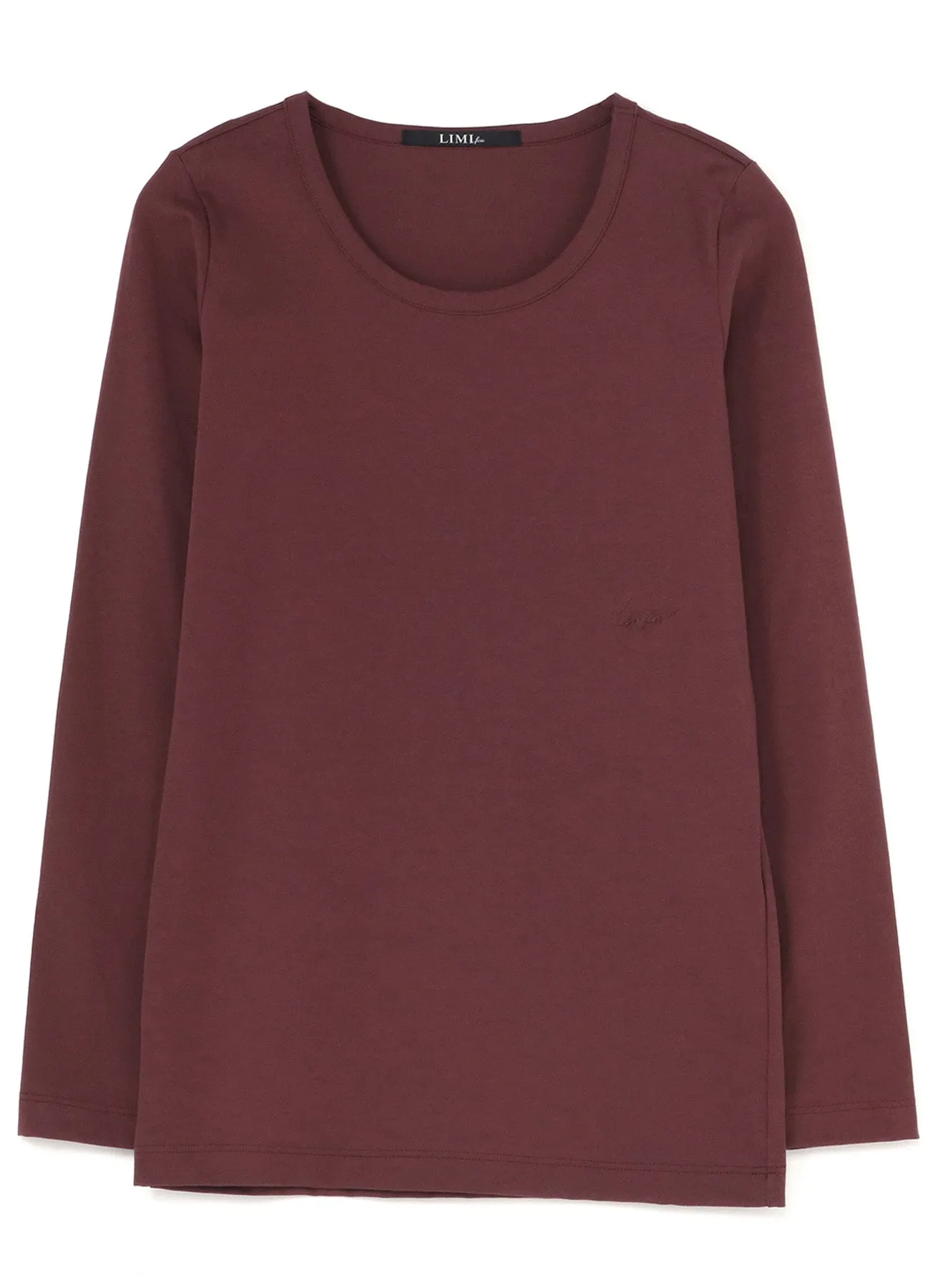 Cotton Colour Plain Stitch Basic Long Sleeve T sold by Yohji Yamamoto product image thumbnail 2