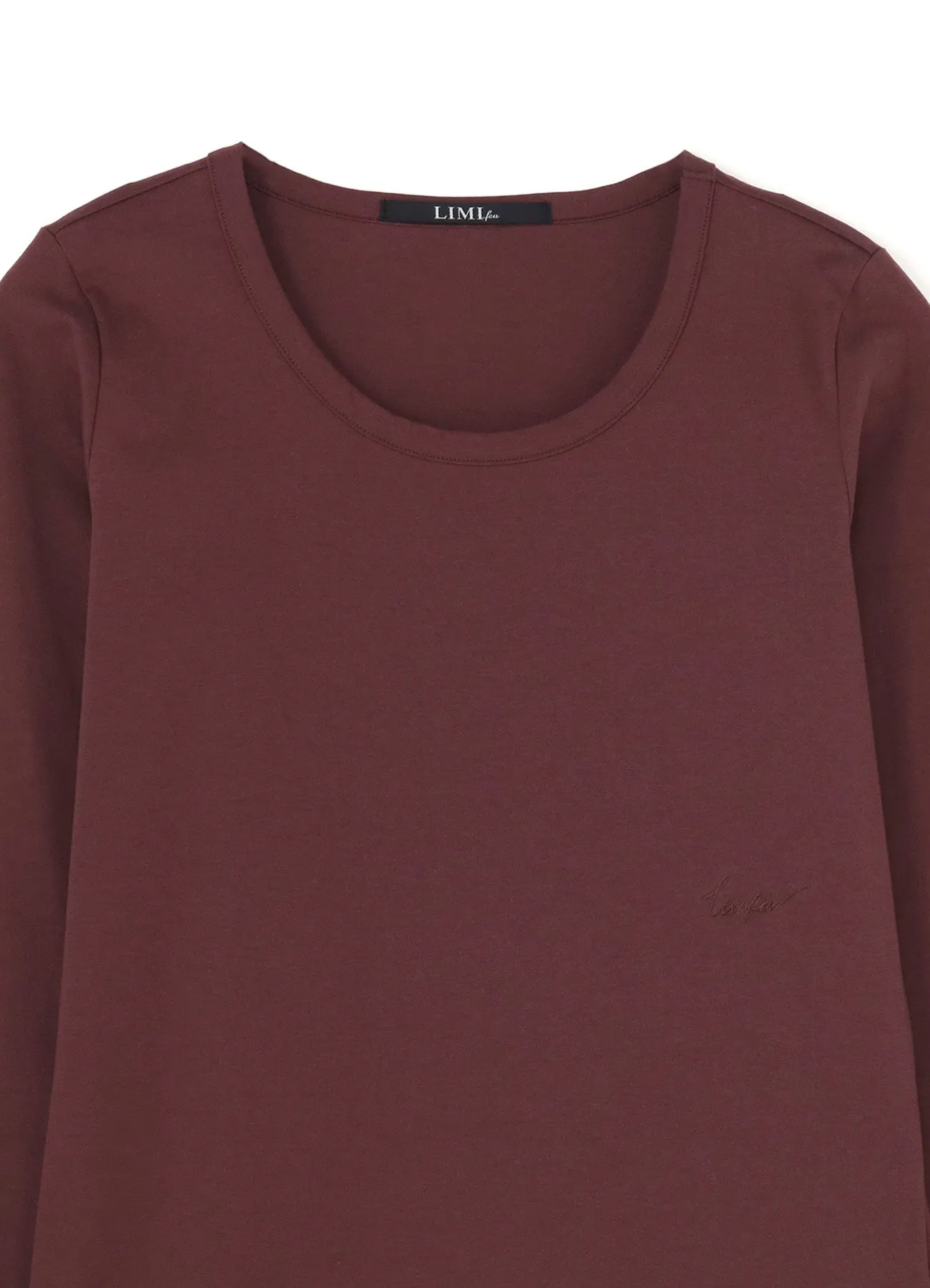 Cotton Colour Plain Stitch Basic Long Sleeve T sold by Yohji Yamamoto product image thumbnail 4