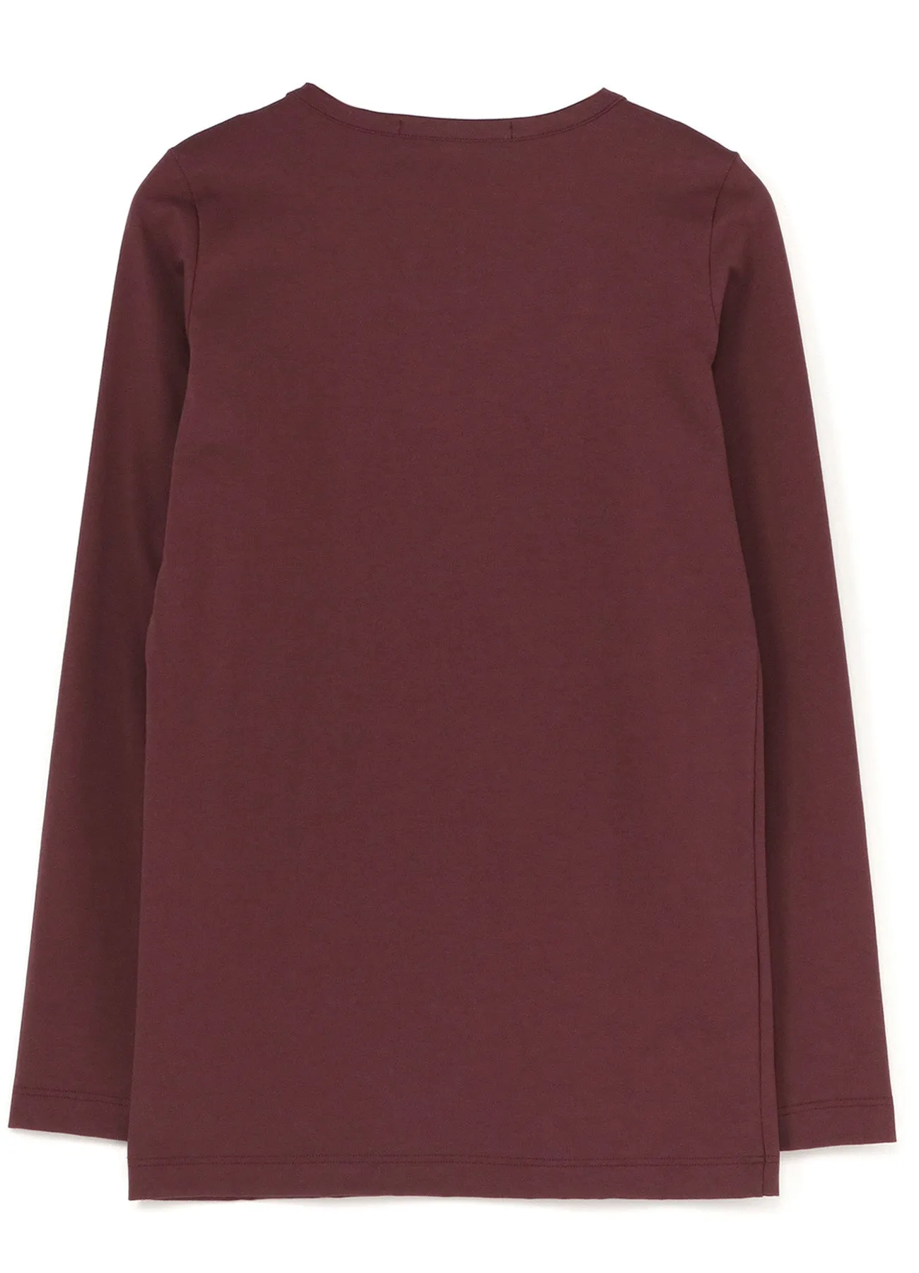 Cotton Colour Plain Stitch Basic Long Sleeve T sold by Yohji Yamamoto product image thumbnail 3