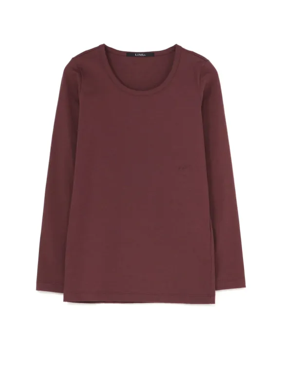 Cotton Colour Plain Stitch Basic Long Sleeve T sold by Yohji Yamamoto