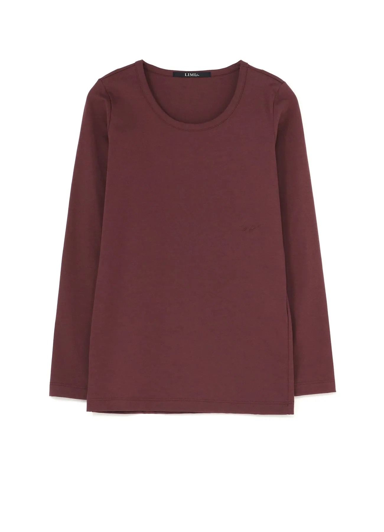 Cotton Colour Plain Stitch Basic Long Sleeve T sold by Yohji Yamamoto