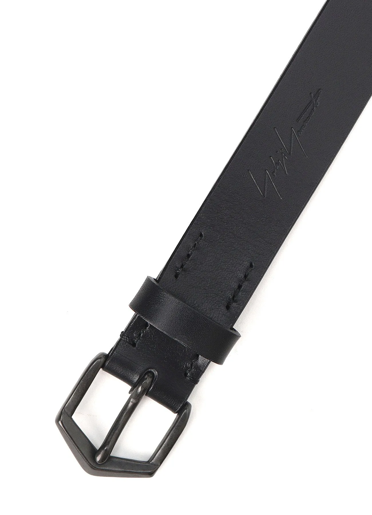 MATTE SOFT OIL LEATHER 30MM PLAIN BELT sold by Yohji Yamamoto product image thumbnail 3